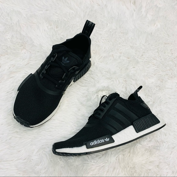 Adidas NMD R1 Core Black Cloud White - Picture 3 of 7